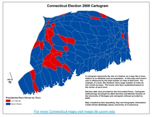 2008_Connecituct_Presidential_Election_Results_Cartogram