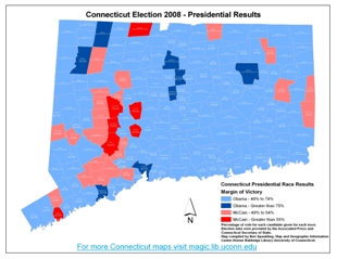 2008_Connecituct_Presidential_Election_Results_Margin_of_Victory